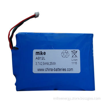 Lithium-ion Battery Pack with 3.7V Nominal Voltage and 2,500mAh Capacity